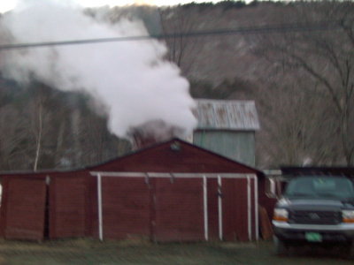 sugar shack leaving Vermont