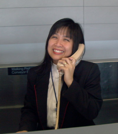 lynn at northwest airlines counter