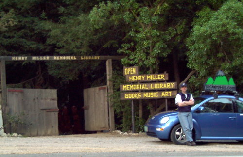 dave houle at the henry miller library in big sur