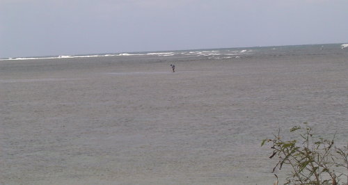 simple man walking on water