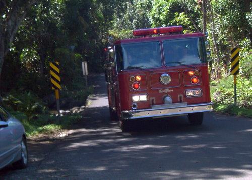 fire truck on kauai