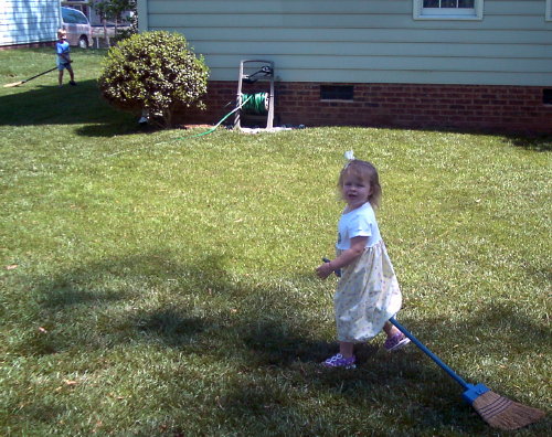 melanie rusin riding her witches broom